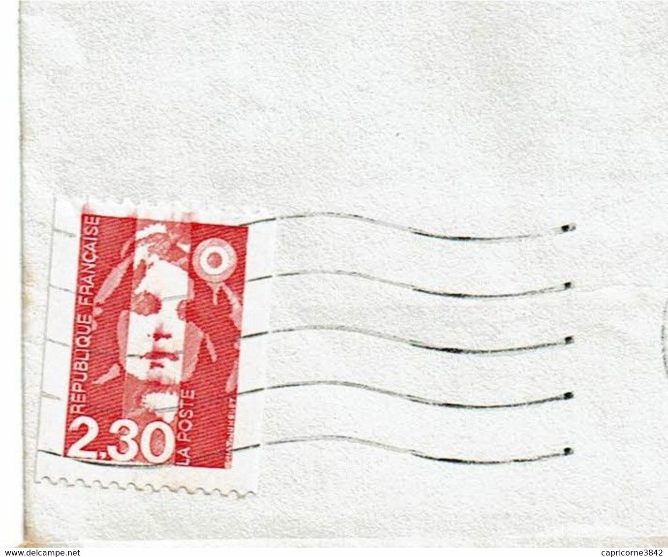 1994 - Marianne De Briat N° 2822 Variété Tache Rouge Sur Nez, Lèvre Et Menton - Storia Postale