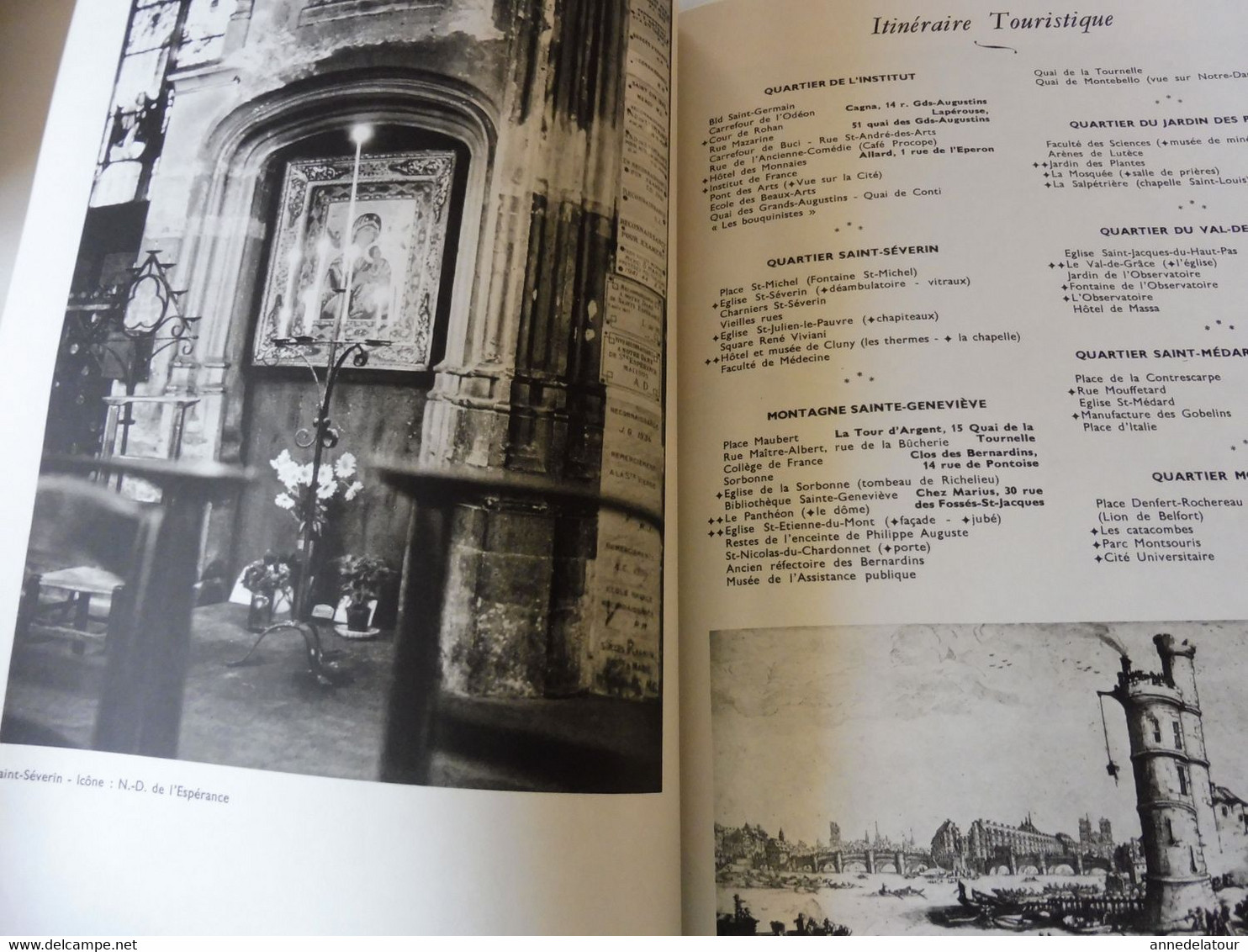 PARIS 1975 LA FRANCE À  TABLE :Vignes du Quartier latin;Maison des Oubliettes;Chemin des Escholiers;Recettes cuisine;Etc