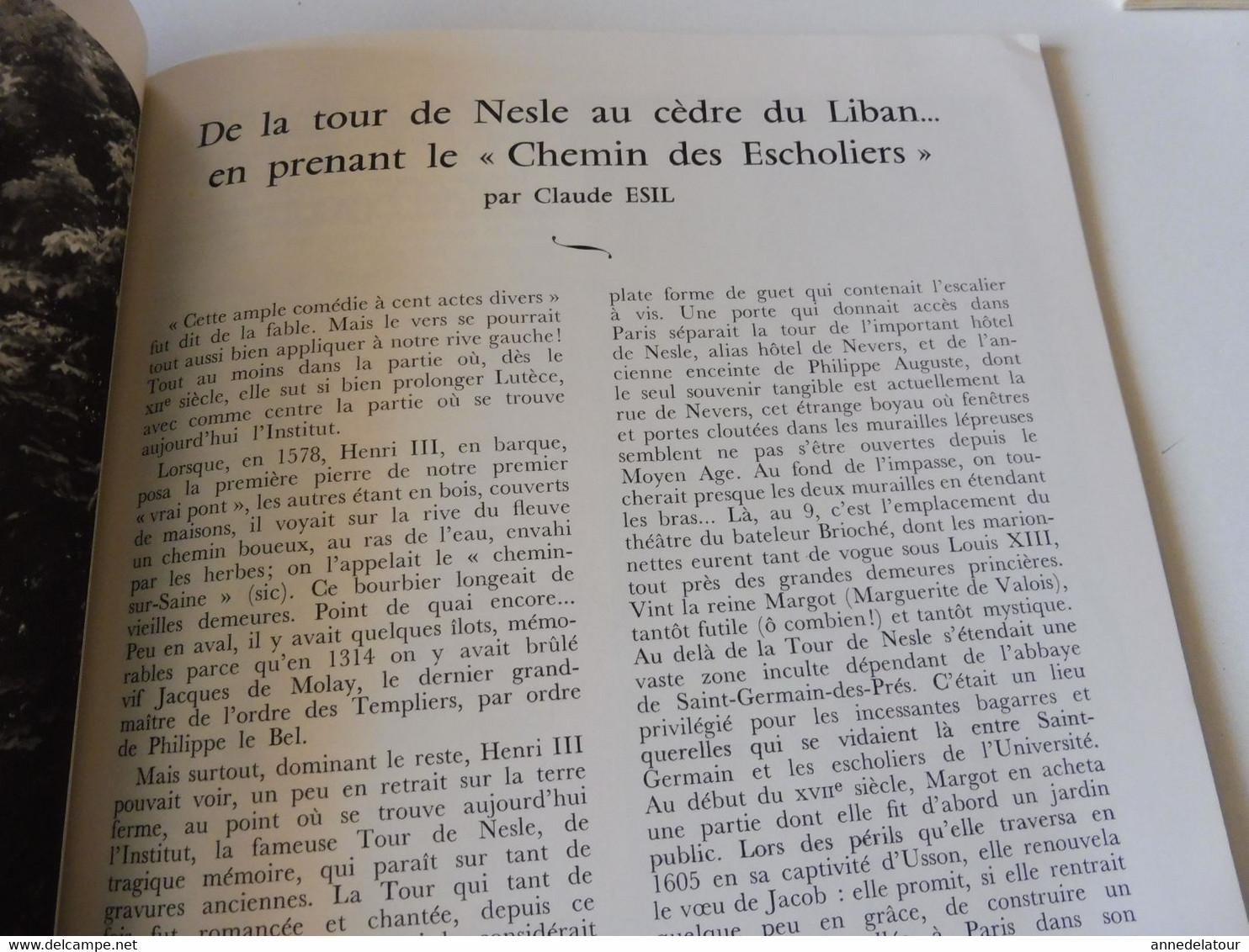 PARIS 1975 LA FRANCE À  TABLE :Vignes du Quartier latin;Maison des Oubliettes;Chemin des Escholiers;Recettes cuisine;Etc