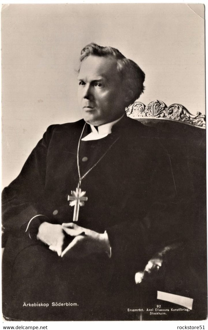Archbishop Nathan Söderblom Swedish Nobel Price Winner - Nobelpreisträger
