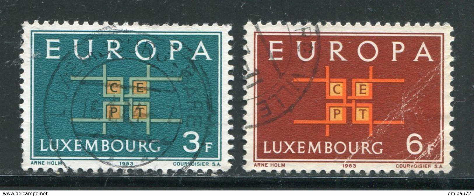 LUXEMBOURG- Y&T N°634 Et 635- Oblitérés (Europa) - Usados