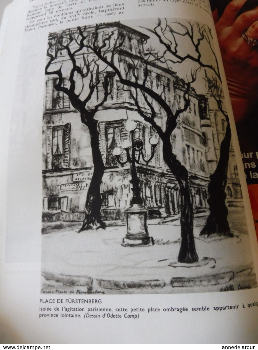 PARIS 1975 LA FRANCE À  TABLE :Flâner du Luxembourg à Montparnasse; Front de Seine à St-Germain des Prés; Les caves ;Etc