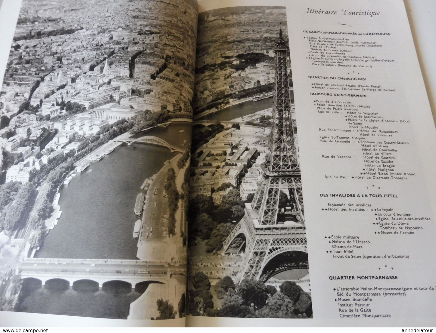 PARIS 1975 LA FRANCE À  TABLE :Flâner du Luxembourg à Montparnasse; Front de Seine à St-Germain des Prés; Les caves ;Etc