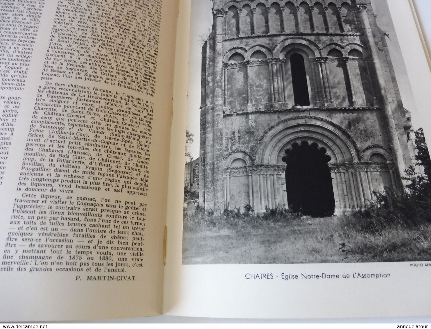 COGNAC 1959  LA FRANCE À  TABLE : Gasronomie; Les recettes culinaires au cognac ; Châtres ; Etc