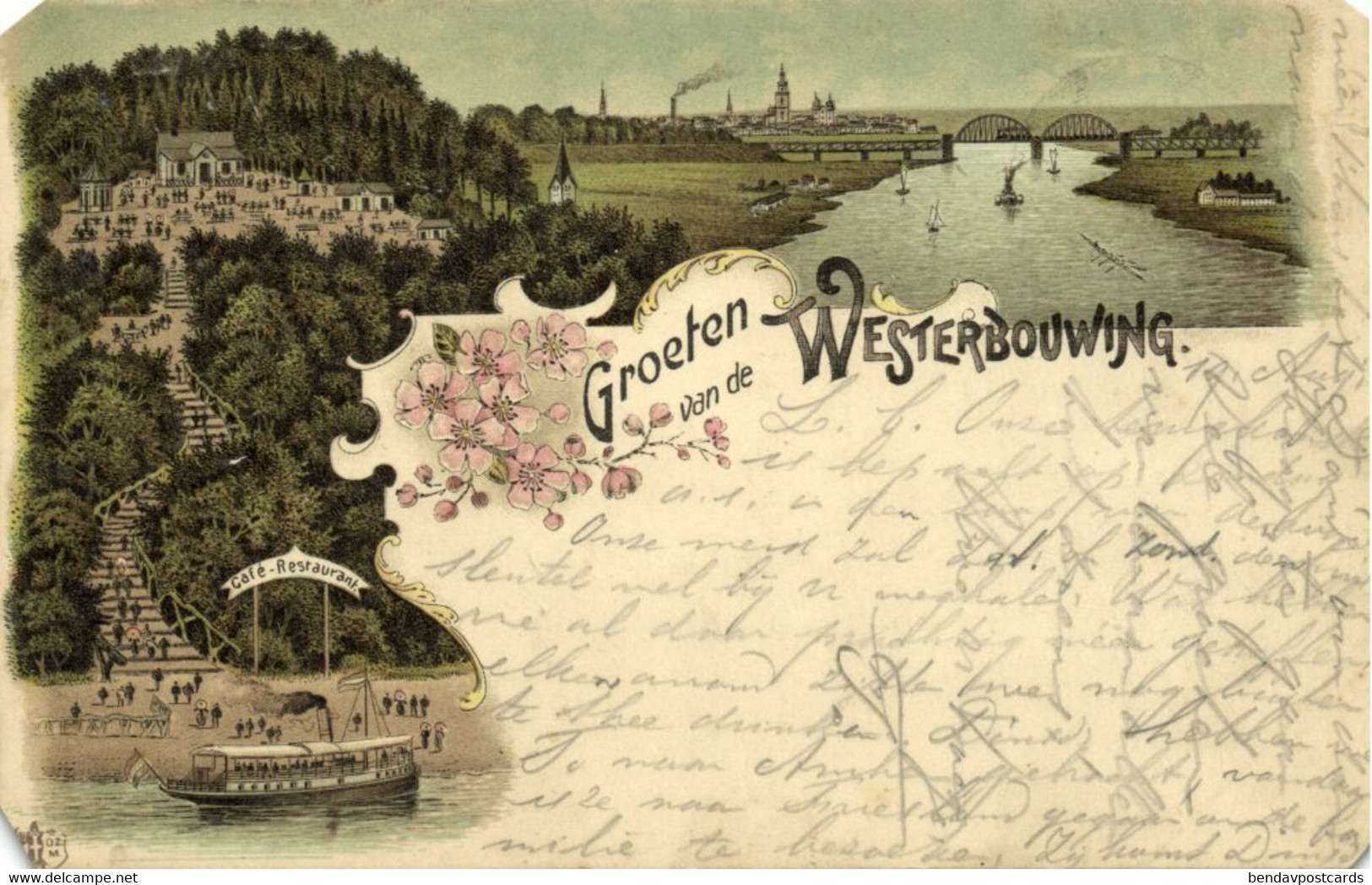 Nederland, RENKUM, Groeten Van De Westerbouwing (1897) Ansichtkaart - Renkum