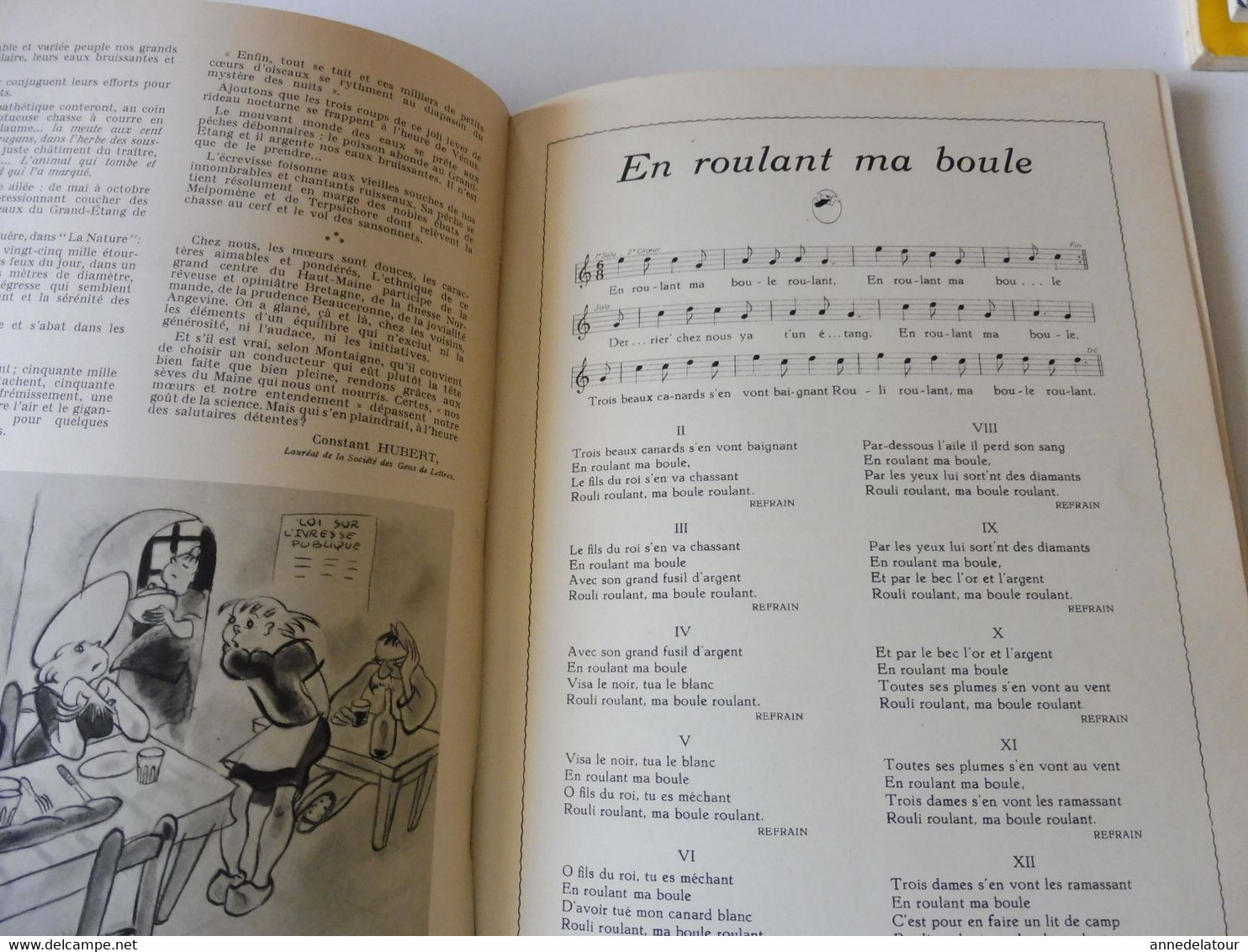 MAINE et PERCHE 1950 LA FRANCE À TABLE : Moulin-l'Evêque:La Flêche;Yvré-l'Evêque; St-Ceneri-le-Gerei; Mortagne;Sillé;Etc