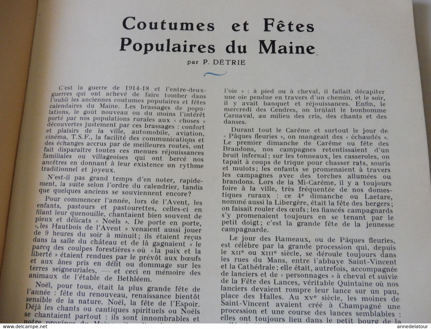 MAINE et PERCHE 1950 LA FRANCE À TABLE : Moulin-l'Evêque:La Flêche;Yvré-l'Evêque; St-Ceneri-le-Gerei; Mortagne;Sillé;Etc