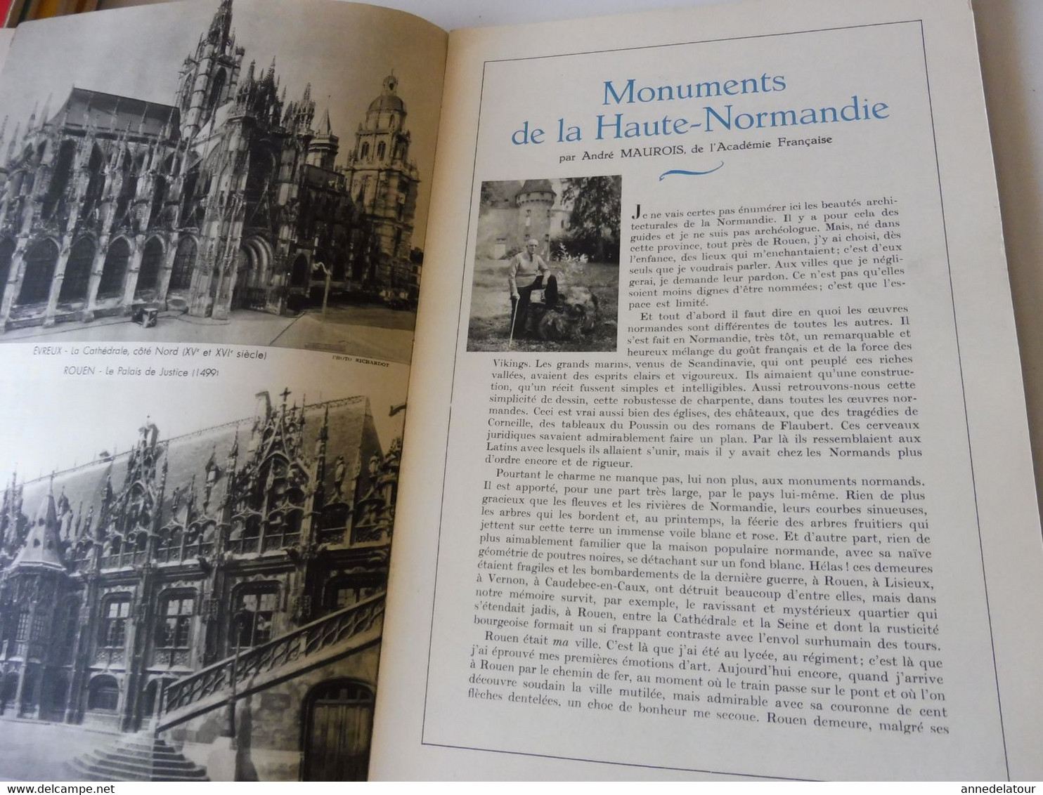 HTE NORMANDIE 1951 LA FRANCE À TABLE:Bénédiction à La St-Pierre-des-Marins; Fécamp;Etretat;Rouen;Le Havre;Le Tréport;Etc