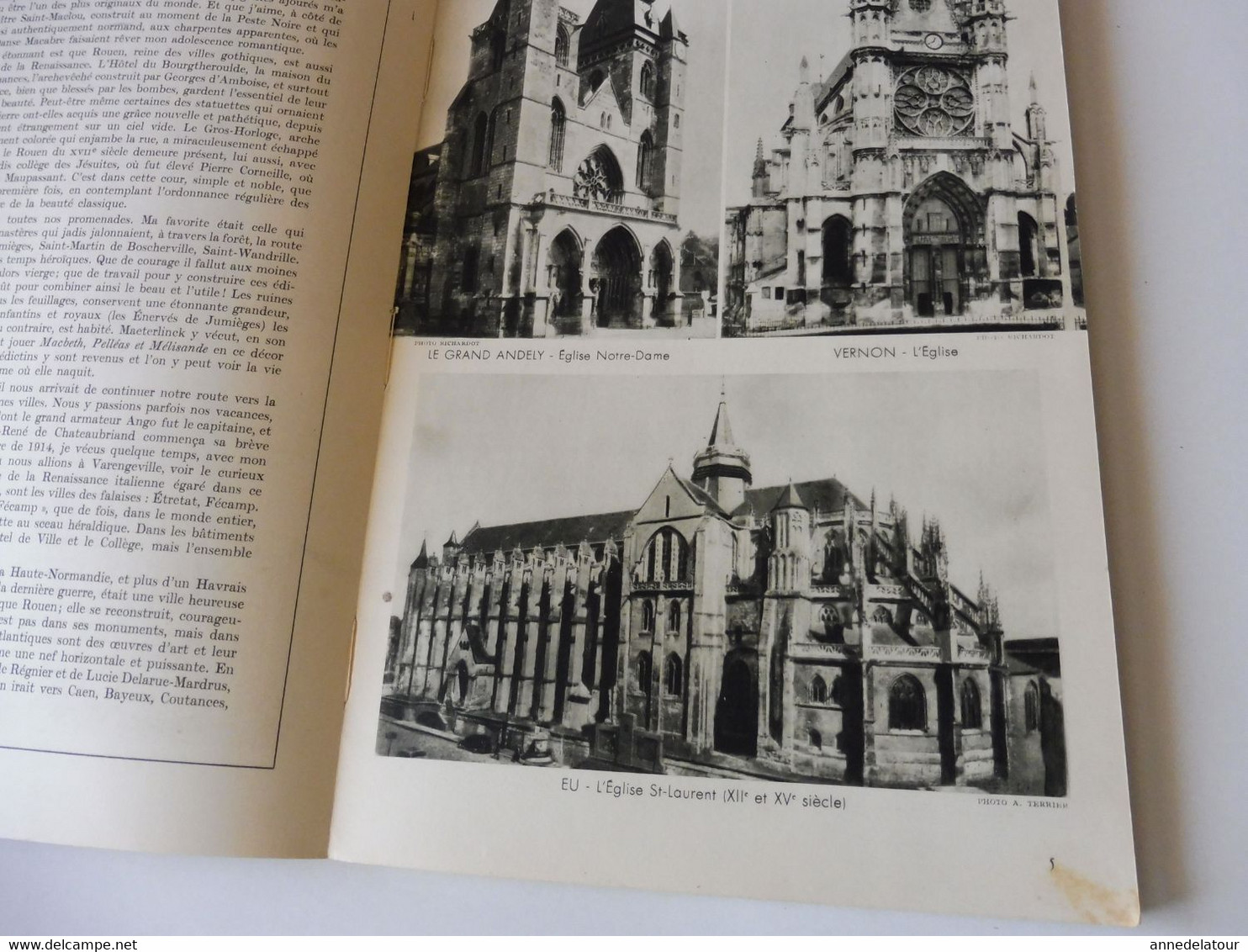 HTE NORMANDIE 1951 LA FRANCE À TABLE:Bénédiction à La St-Pierre-des-Marins; Fécamp;Etretat;Rouen;Le Havre;Le Tréport;Etc