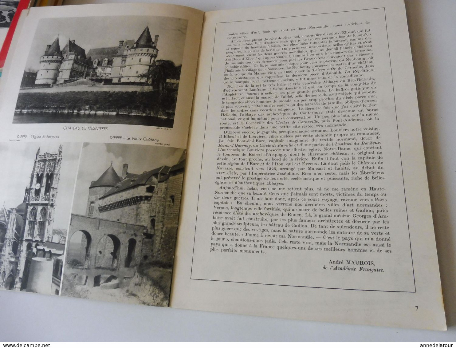 HTE NORMANDIE 1951 LA FRANCE À TABLE:Bénédiction à La St-Pierre-des-Marins; Fécamp;Etretat;Rouen;Le Havre;Le Tréport;Etc