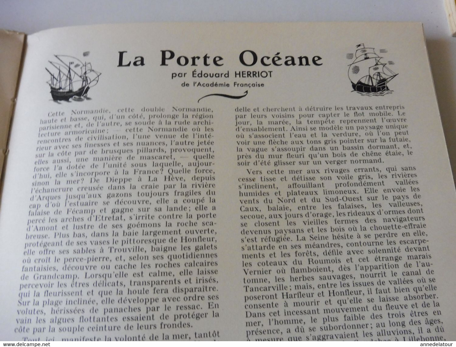 HTE NORMANDIE 1951 LA FRANCE À TABLE:Bénédiction à La St-Pierre-des-Marins; Fécamp;Etretat;Rouen;Le Havre;Le Tréport;Etc