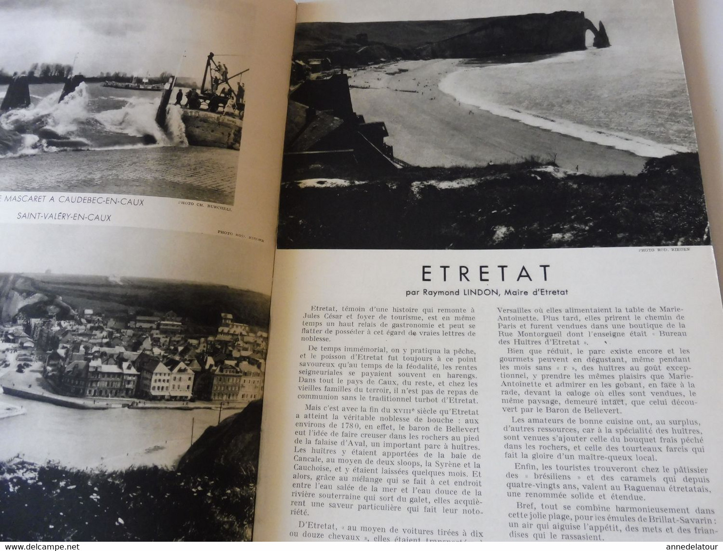 HTE NORMANDIE 1951 LA FRANCE À TABLE:Bénédiction à La St-Pierre-des-Marins; Fécamp;Etretat;Rouen;Le Havre;Le Tréport;Etc