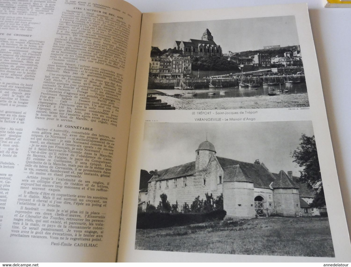 HTE NORMANDIE 1951 LA FRANCE À TABLE:Bénédiction à La St-Pierre-des-Marins; Fécamp;Etretat;Rouen;Le Havre;Le Tréport;Etc