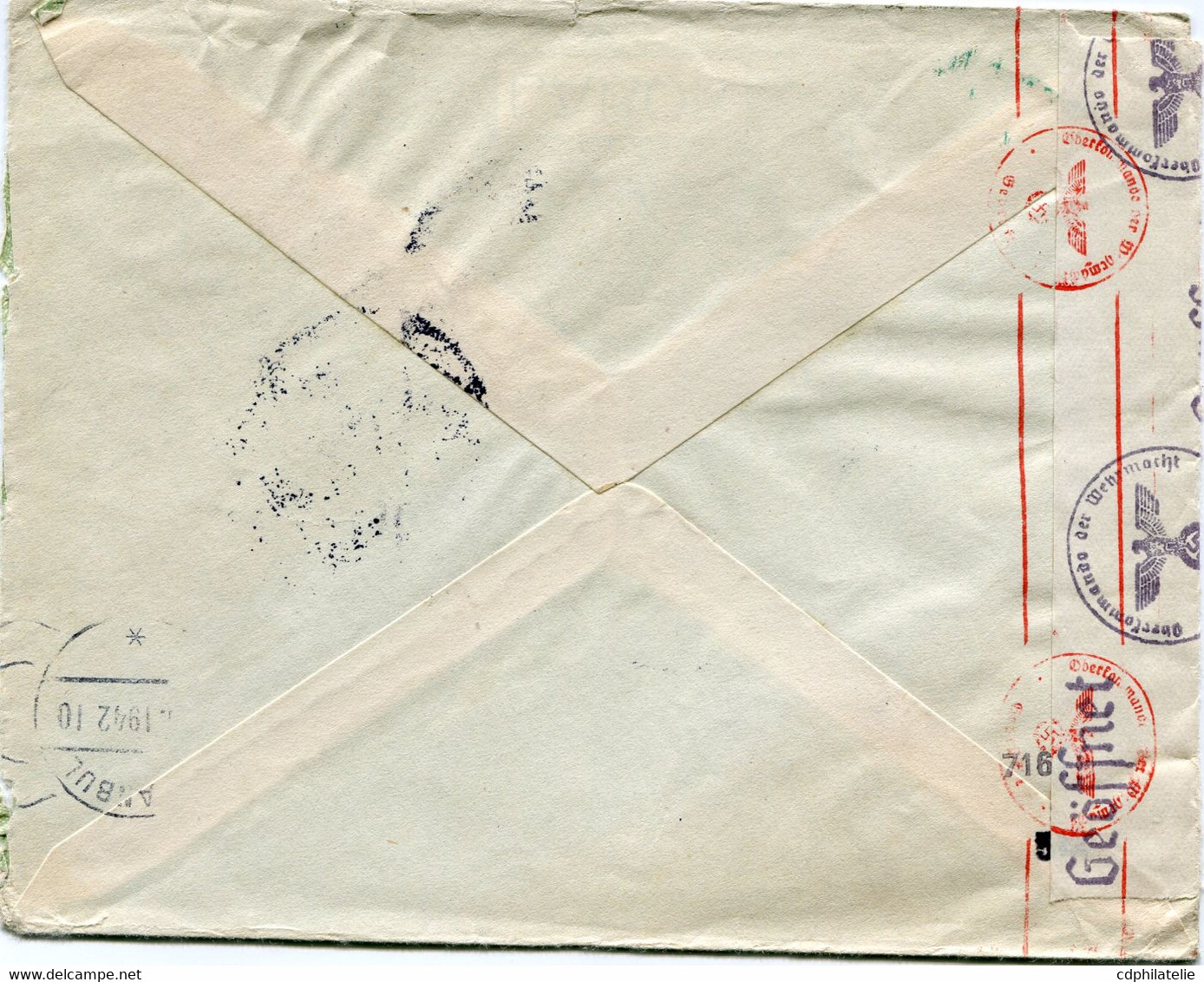 TURQUIE LETTRE CENSUREE DEPART ISTAMBUL 18-1-1942 POUR MONACO - Lettres & Documents