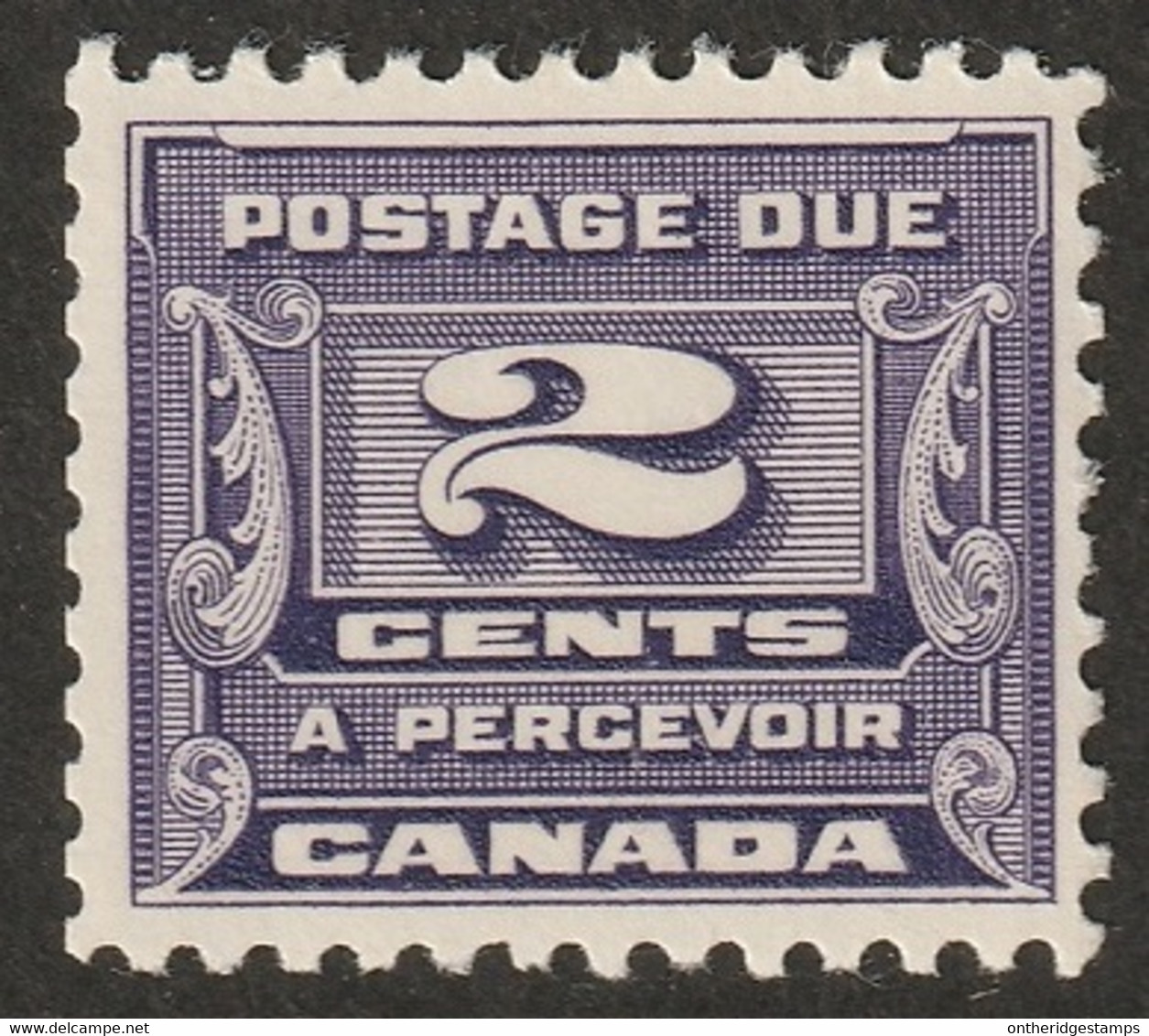 Canada 1933 Sc J12 Mi P12 Yt T11 Postage Due MLH* - Segnatasse