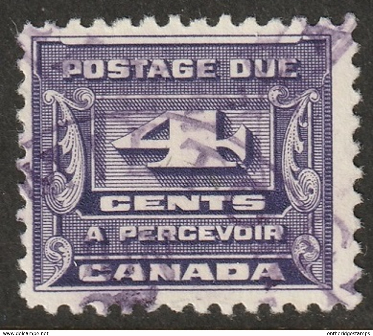 Canada 1933 Sc J13 Mi P13 Yt T12 Postage Due Used Toronto Cancel - Portomarken