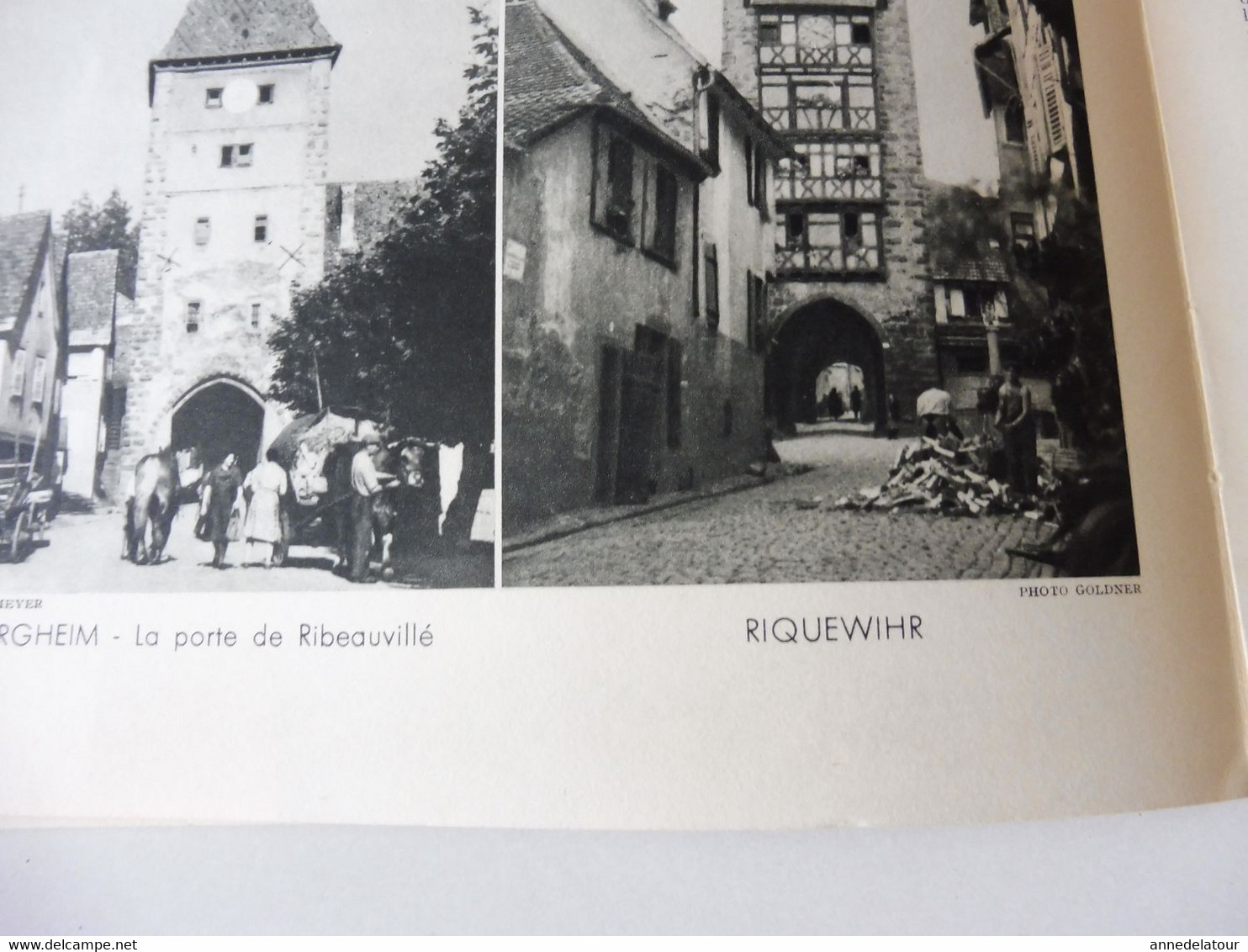 ALSACE 1952 LA FRANCE À TABLE: Hansi, Belfort,Colmar, Ribeauville, Vieil-Armand, Riquewihr, Than,Recettes culinaires;Etc