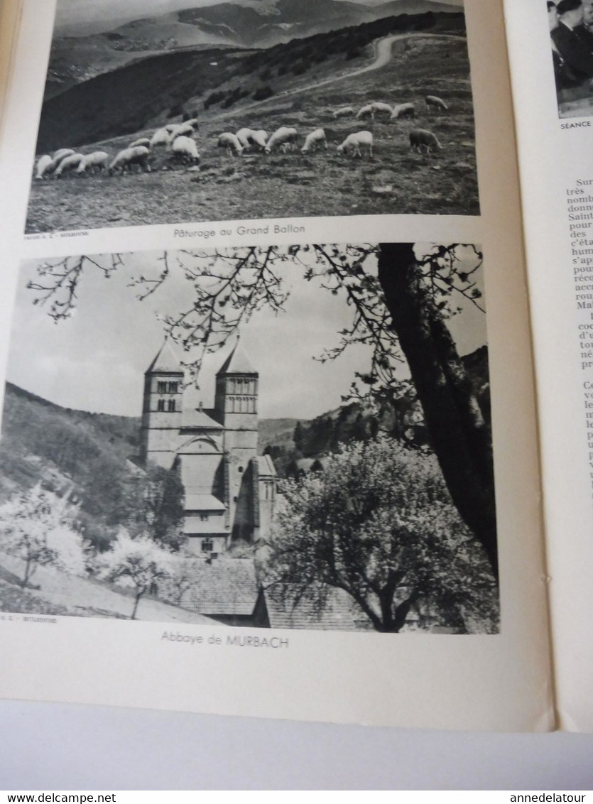 ALSACE 1952 LA FRANCE À TABLE: Hansi, Belfort,Colmar, Ribeauville, Vieil-Armand, Riquewihr, Than,Recettes culinaires;Etc