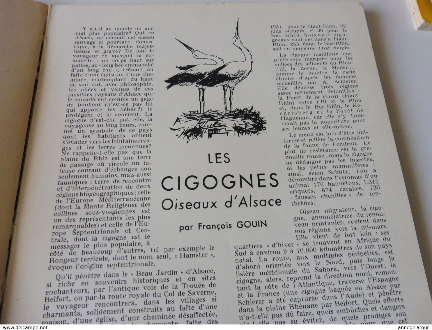 ALSACE 1952 LA FRANCE À TABLE: Hansi, Belfort,Colmar, Ribeauville, Vieil-Armand, Riquewihr, Than,Recettes culinaires;Etc