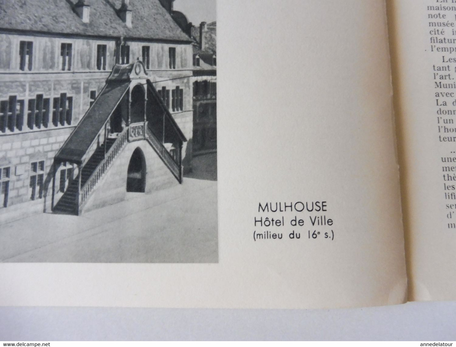 ALSACE 1952 LA FRANCE À TABLE: Hansi, Belfort,Colmar, Ribeauville, Vieil-Armand, Riquewihr, Than,Recettes culinaires;Etc