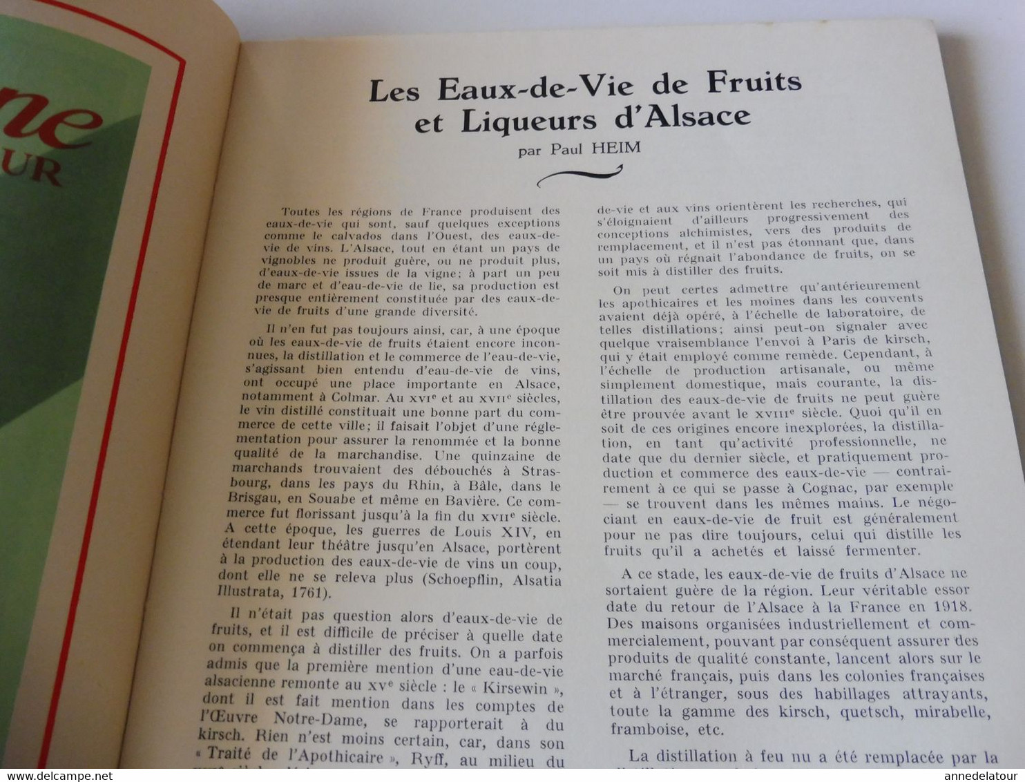 ALSACE 1952 LA FRANCE À TABLE: Hansi, Belfort,Colmar, Ribeauville, Vieil-Armand, Riquewihr, Than,Recettes culinaires;Etc