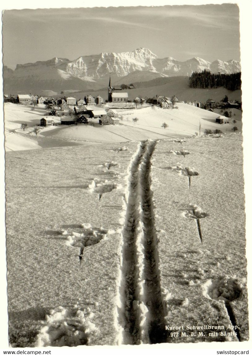 SCHWELLBRUNN Spuren Im Schnee - Schwellbrunn