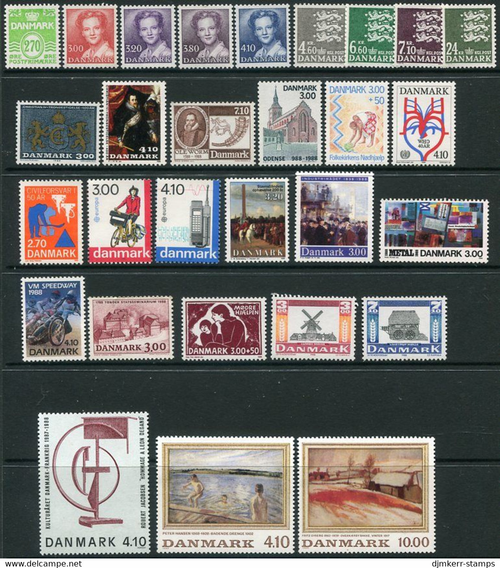 DENMARK 1988 Complete Issues MNH / **.  Michel 905-33 - Neufs