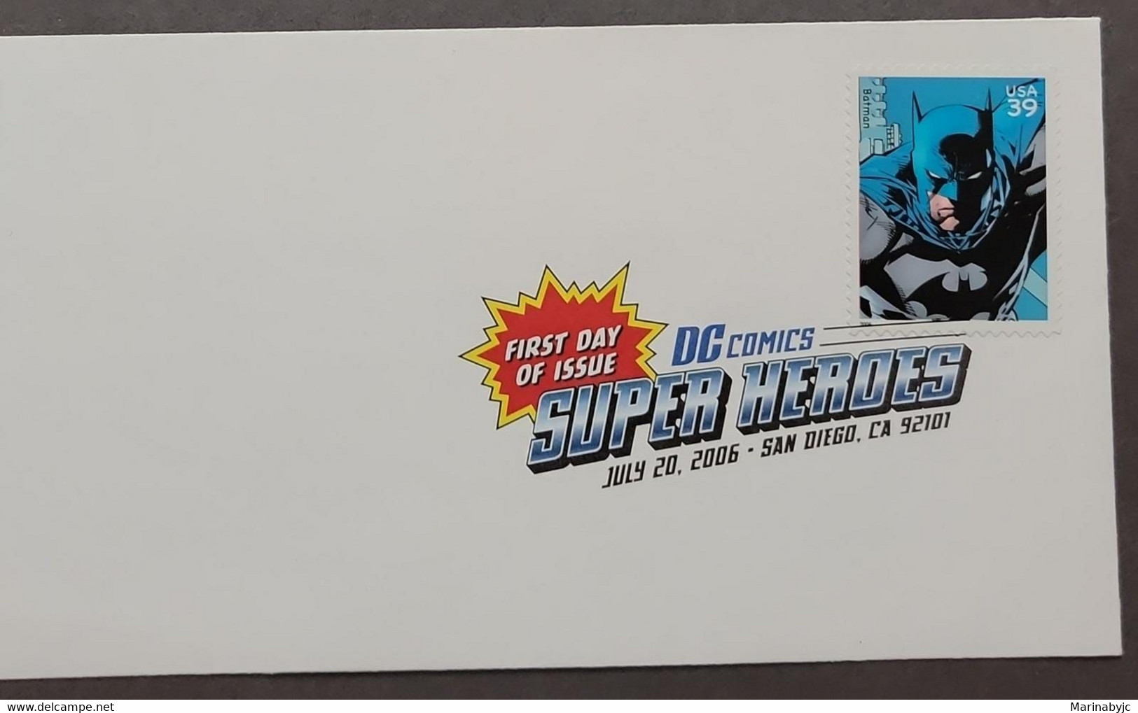 SL) 2006 USA, SUPER HEROES, BATMAN, FDC. - 2001-2010