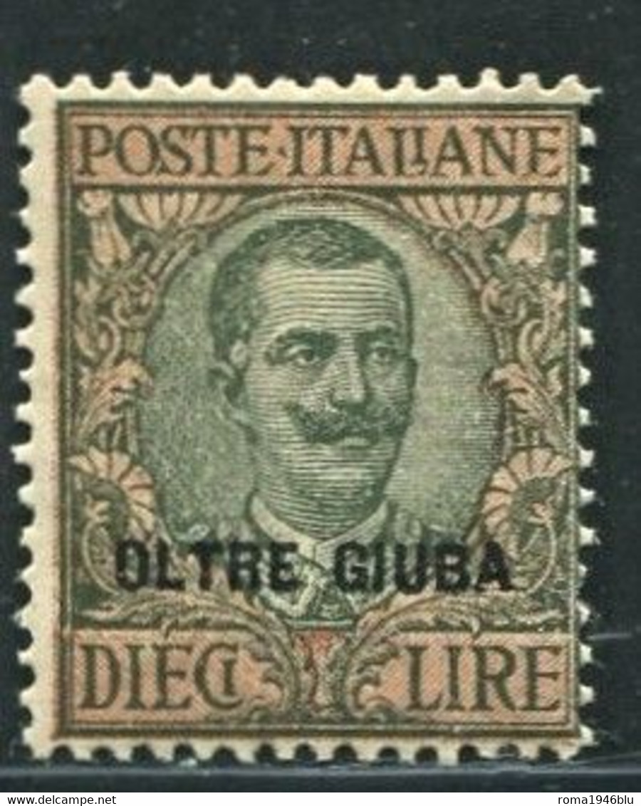 OLTRE GIUBA 1925 SOP.TI "OLTRE GIUBA" 10 L.** MNH - Oltre Giuba