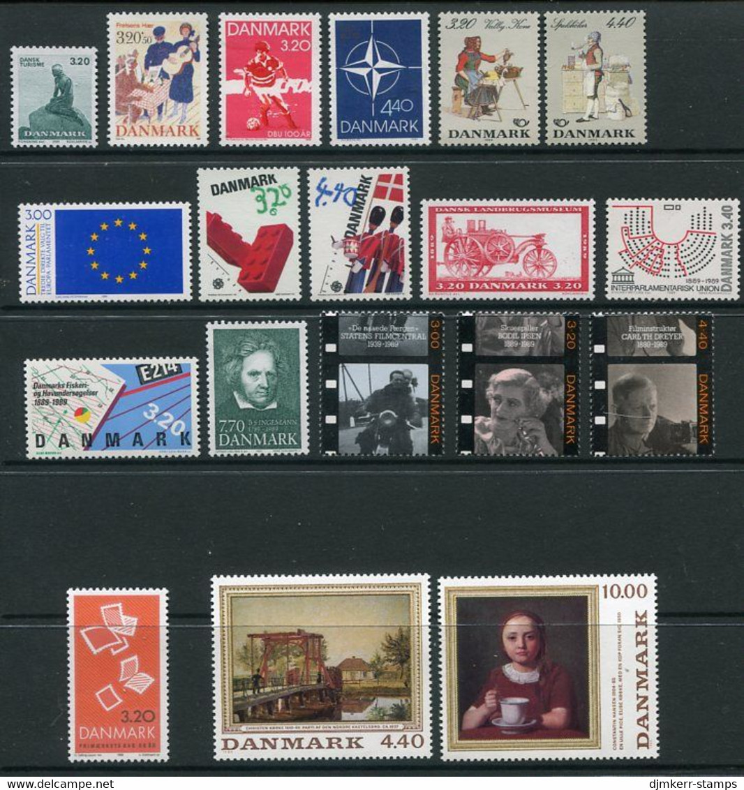 DENMARK 1989 Complete Commemorative Issues MNH / **.  Michel 943-62 - Unused Stamps