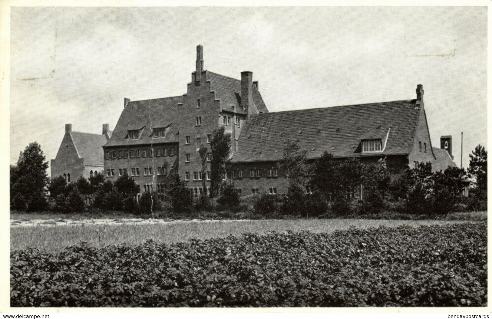 Nederland, EGMOND Binnen, St.-Adelbertus Abdij (1960s) Ansichtkaart - Egmond Aan Zee