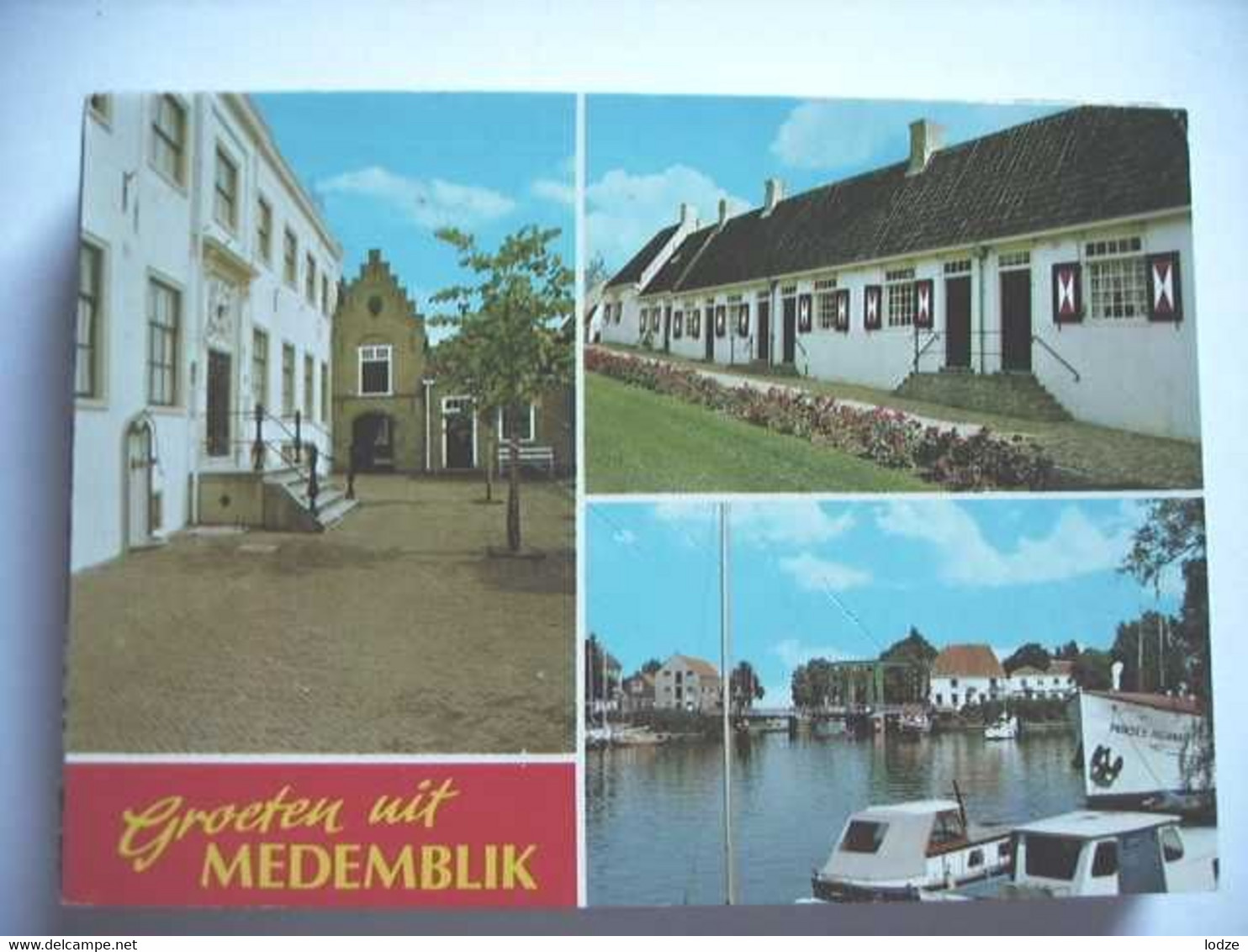 Nederland Holland Pays Bas Medemblik Met Huizen En Boten - Medemblik