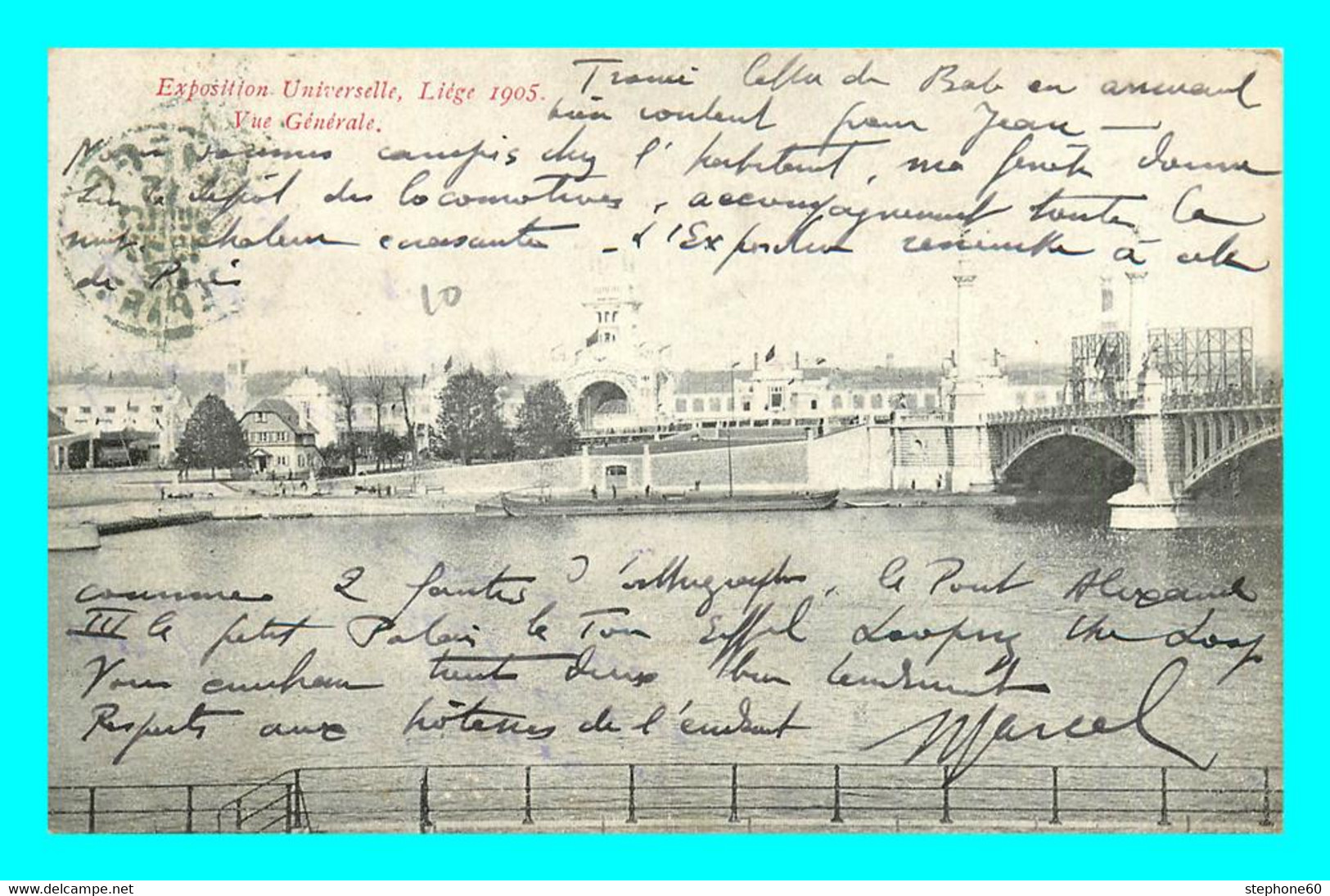 A842 / 551 LIEGE Exposition Universelle 1905 Vue Générale - Otros & Sin Clasificación