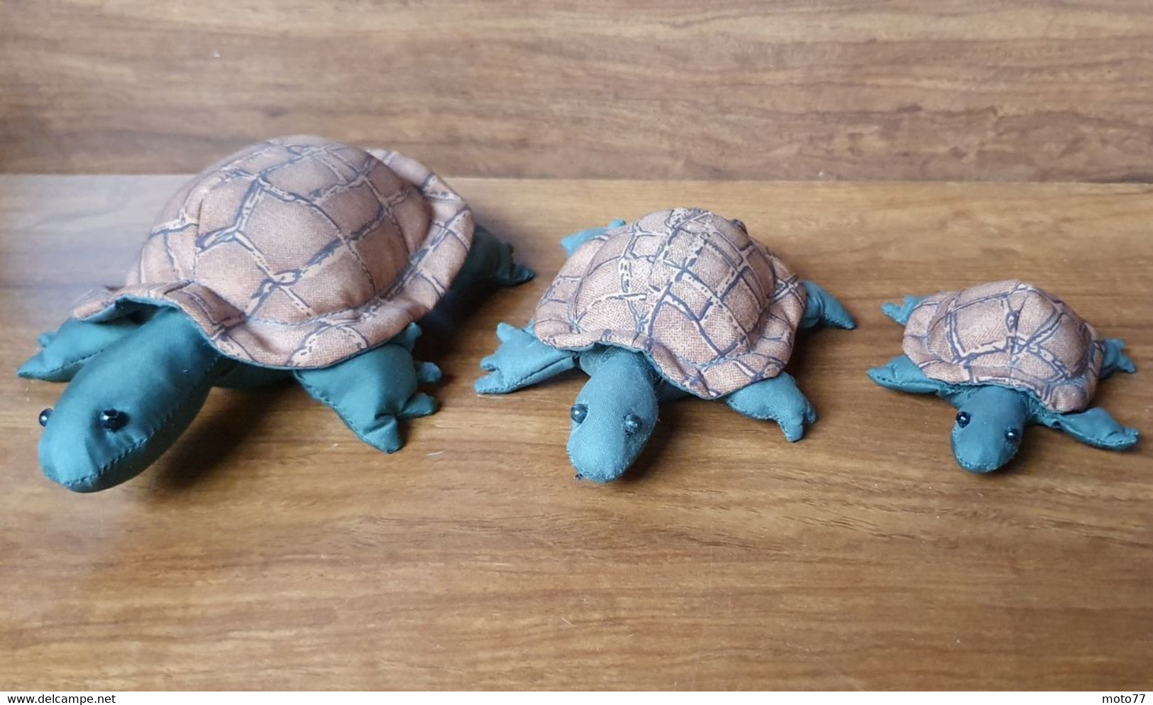 Lot 3 TORTUES Synthétique - Peluche Jouet - Très Bon état - Pour Collection Et Non Pour Enfant En Bas Age - Vers 2000 - Peluche