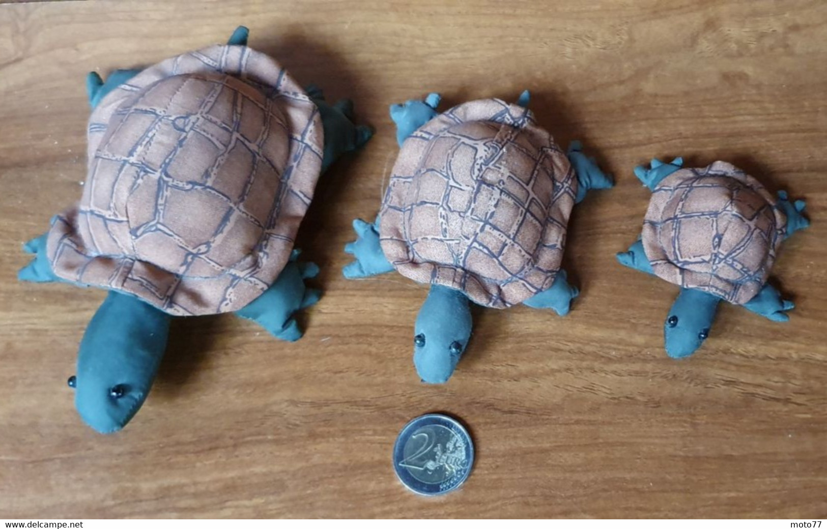 Lot 3 TORTUES Synthétique - Peluche Jouet - Très Bon état - Pour Collection Et Non Pour Enfant En Bas Age - Vers 2000 - Peluches