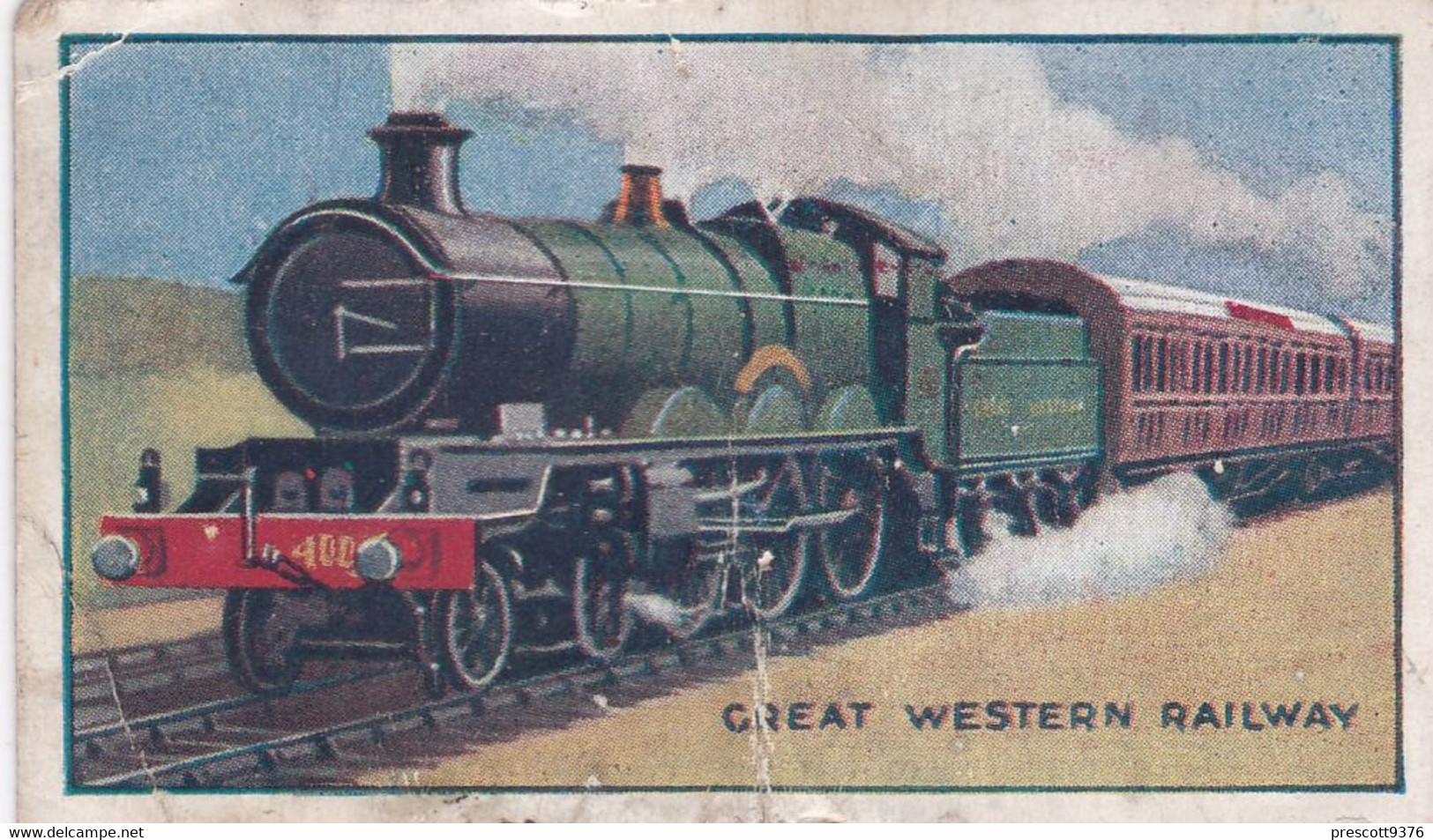 5 Cornish Riviera Express - Railway Engines 1934  - Godfrey Phillips Cigarette Card - Original - Trains - Travel - Phillips / BDV