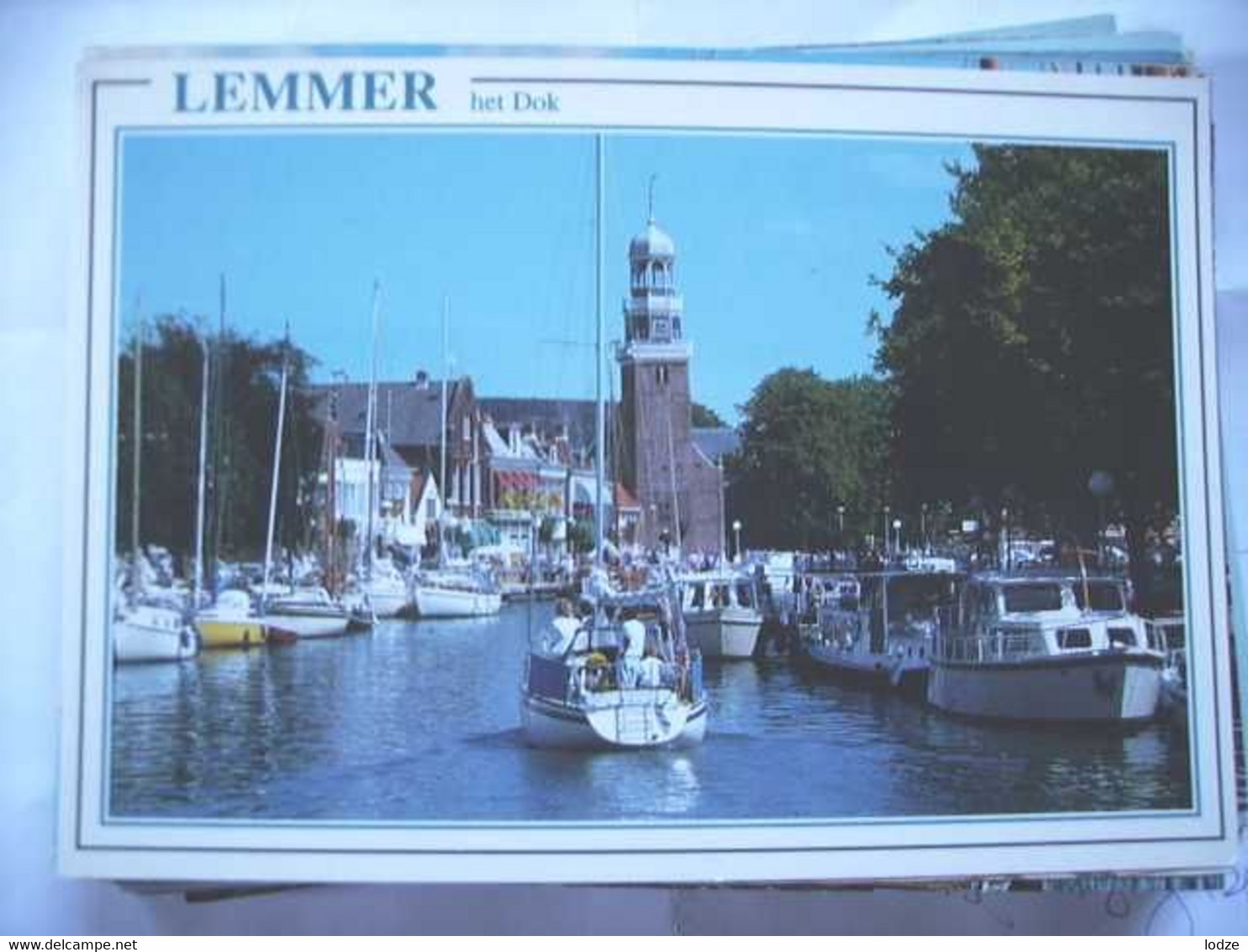Nederland Holland Pays Bas Lemmer Met Bootjes In Het Dok - Lemmer