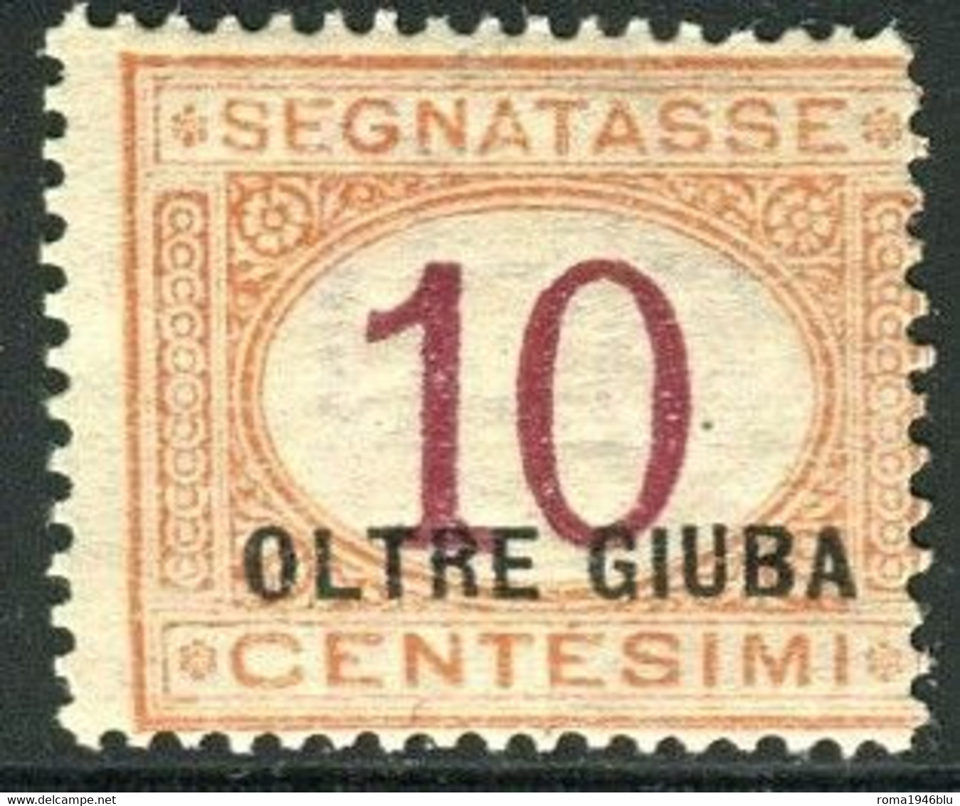 OLTRE GIUBA 1925 SEGNATASSE 10 C. ** MNH - Oltre Giuba