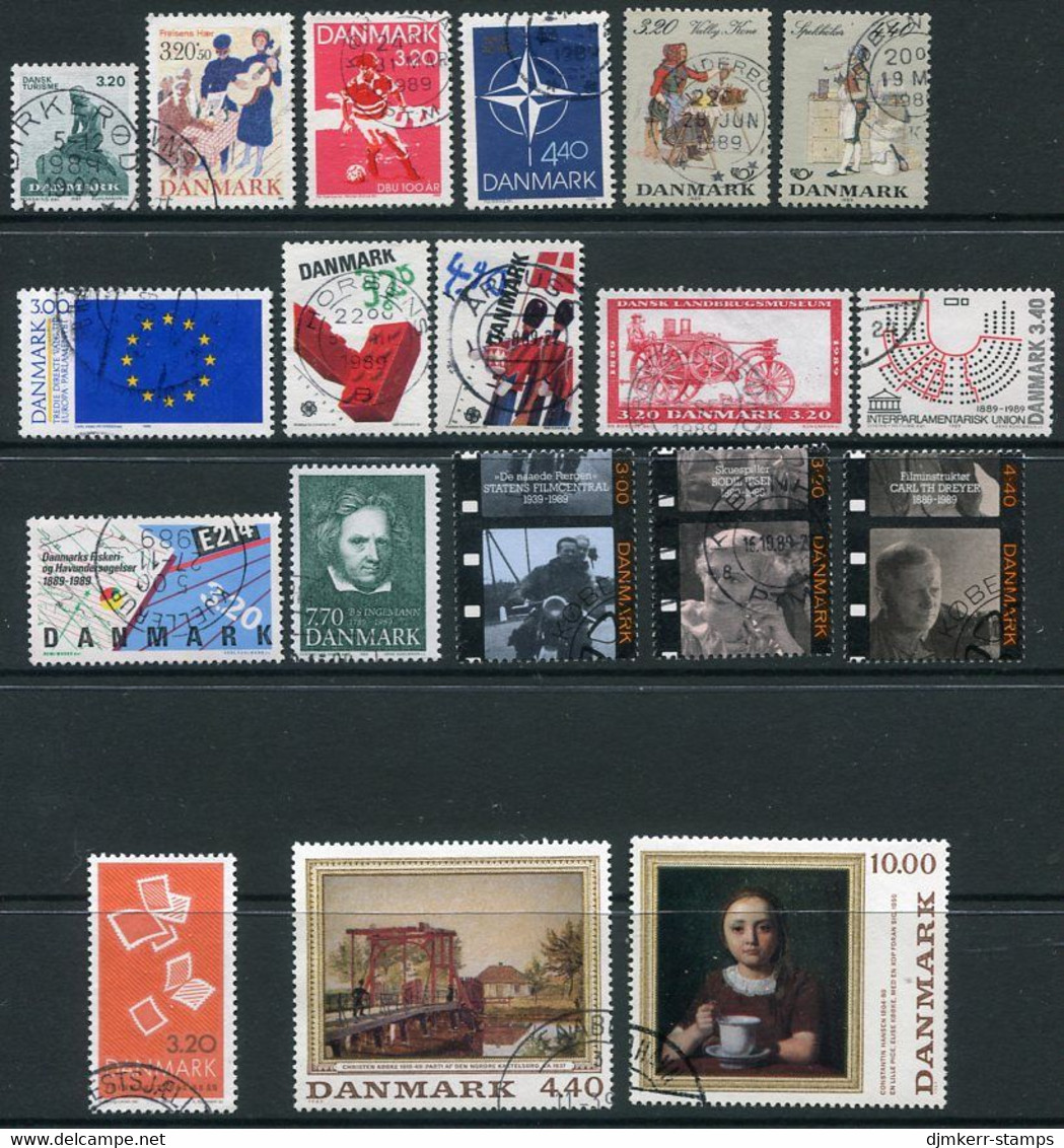 DENMARK 1989 Complete Commemorative Issues Used.  Michel 943-62 - Gebraucht