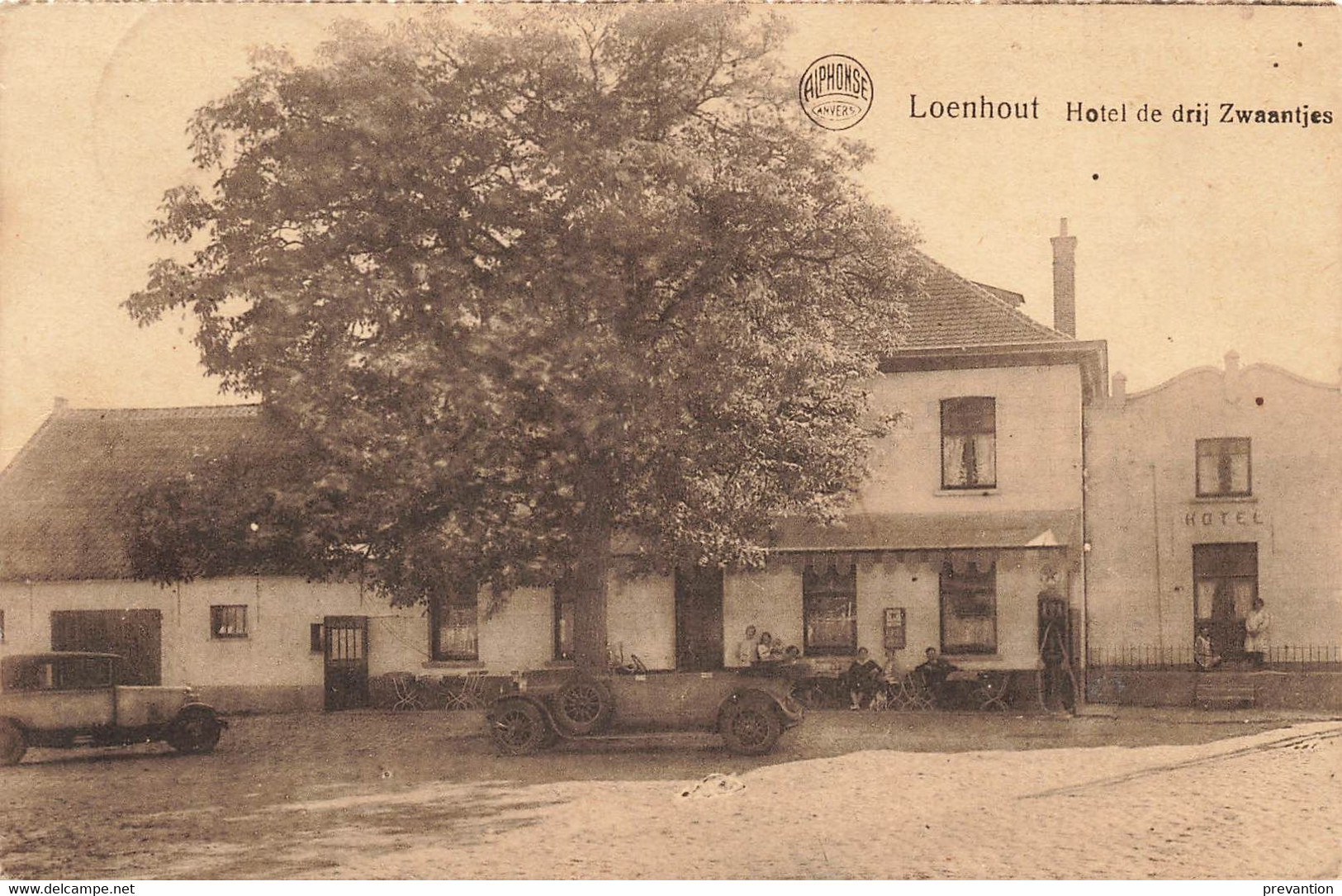 LOENHOUT - Hôtel De Drij Zwaantjies - Carte Circulé En 1934 - Wuustwezel