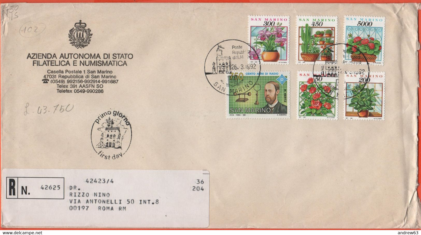 SAN MARINO - 1992 - Cose Gesti Ed Affetti Di Ogni Giorno, 2ª Emissione + Centenario Della Radio, 2ª Emissione - FDC - Az - FDC