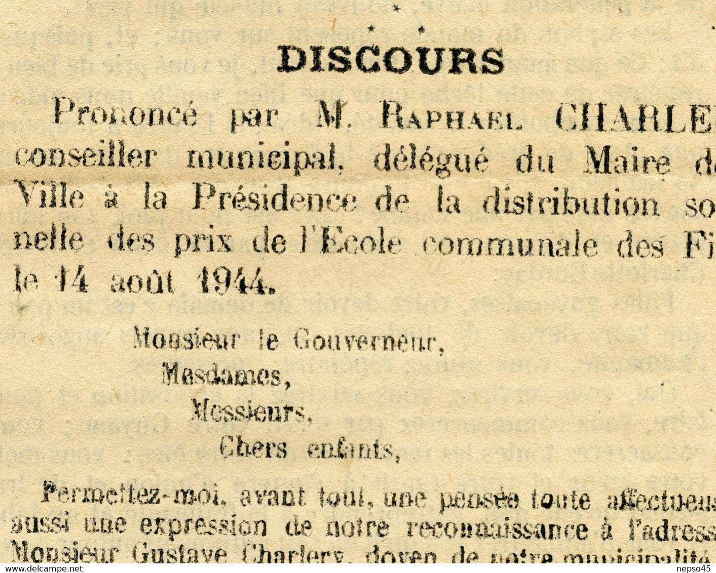 Période Jean Rapenne Gouverneur Guyane 1944.imprimerie Du Gouvernement.Cayenne.journal Supplément " La Semaine " N° 32. - Altri & Non Classificati