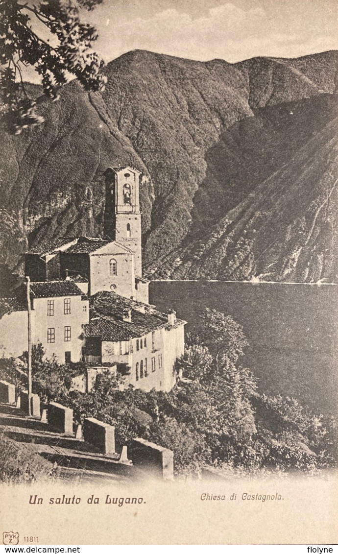 Lugano - Un Saluto - Chiesa Di Castagnola - Suisse Switzerland - Agno