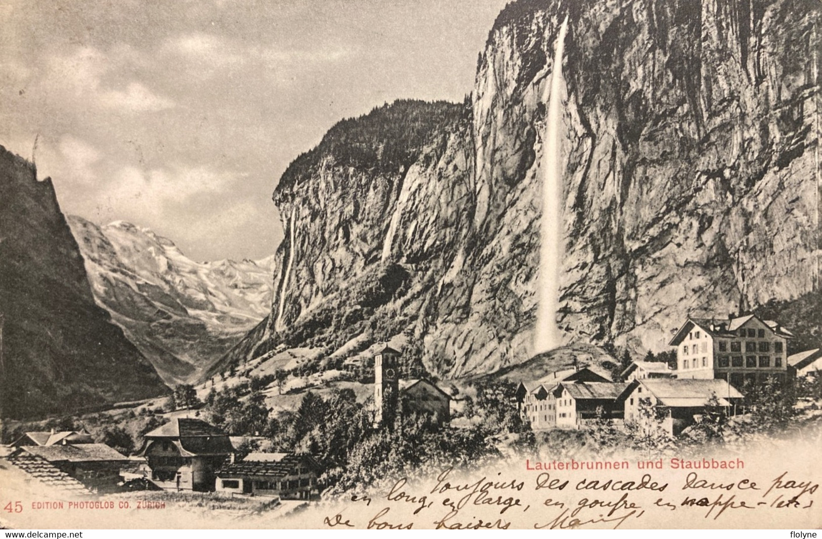 Lauterbrunnen Und Staubbach - Panorama - Suisse Switzerland - Lauterbrunnen