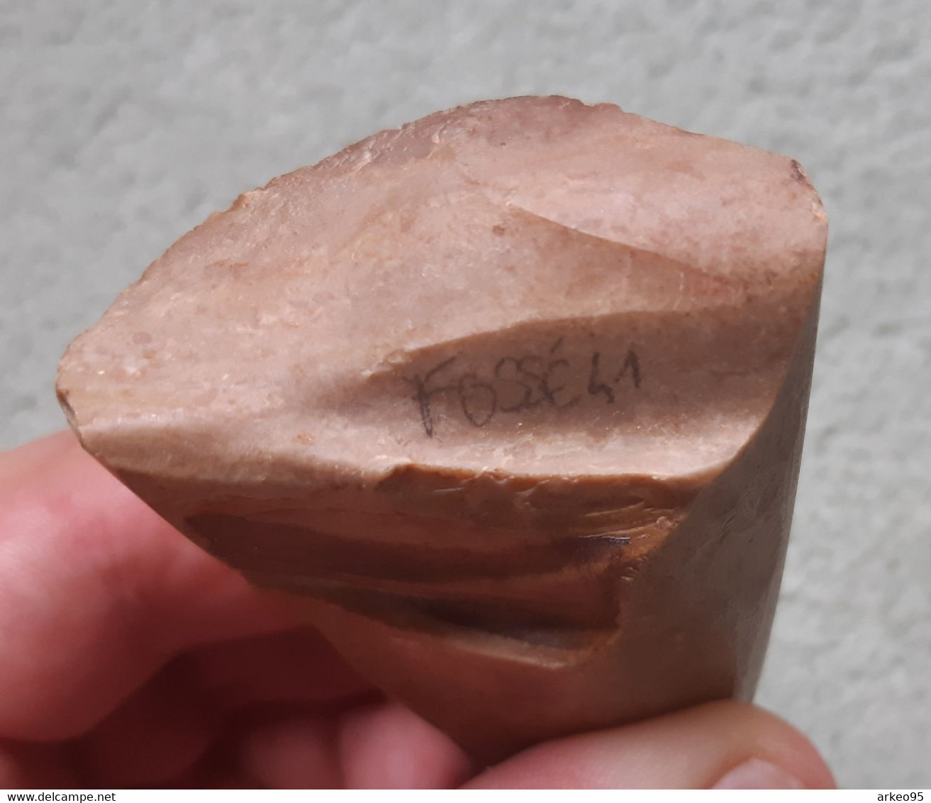 Beau Morceau De Hache Polie En Silex, Fossé (Loir-et-Cher) - Archaeology