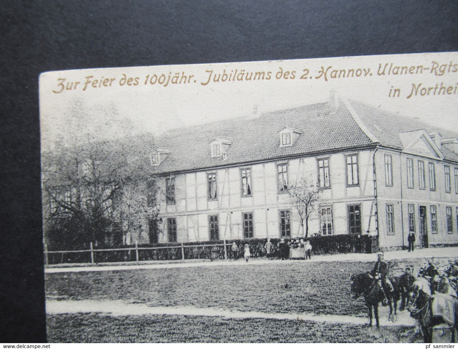 AK 1905 Northeim Kaserne Und Trompetercorps Des Ehemalig. Hannover Garde Kürassier Regts. 100 Jähr. Jubiläum Ulanen Rgt - Northeim