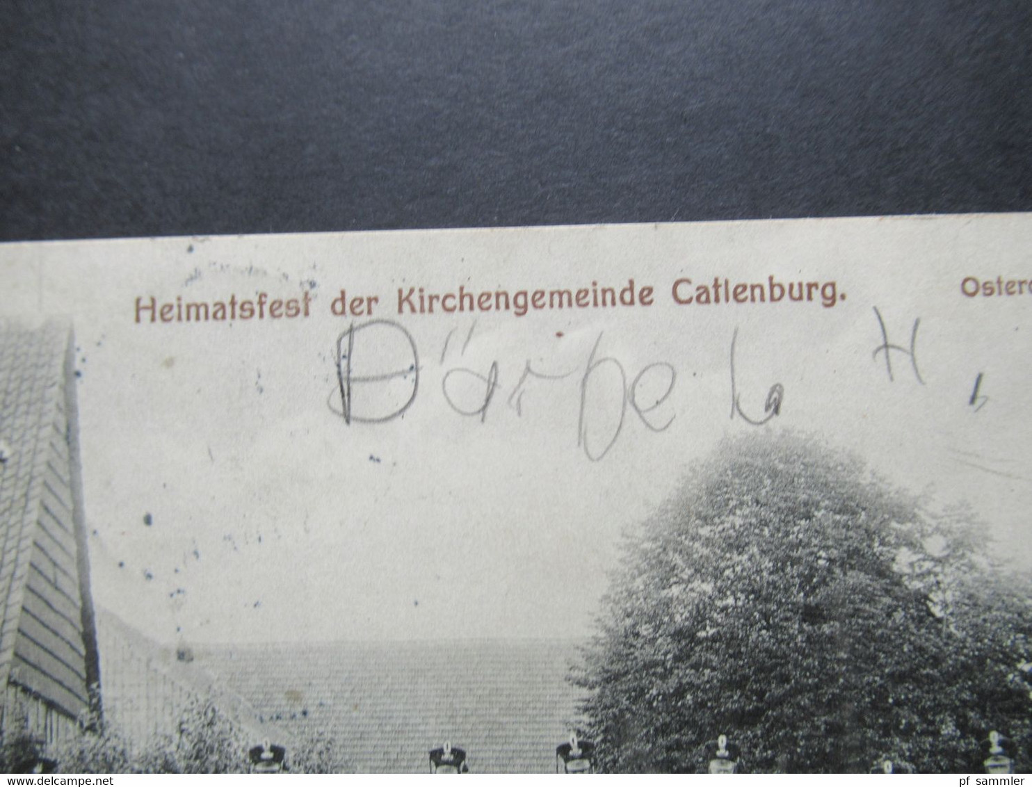 AK 1912 Heimatsfest Der Kirchengemeinde Catienburg Osteroder Landwehrbataillon Stempel K1 Holtensen Bei Northeim (Hnvr.) - Northeim