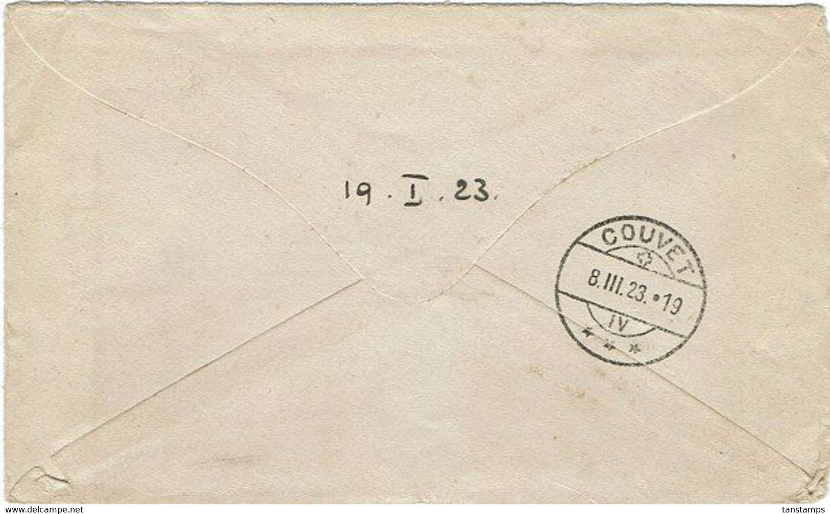 NZ - SWITZERLAND 1923 DOMINION & KGV COMMERCIAL COVER 2.1/2d RATE PUKEKOHE CDS - Covers & Documents