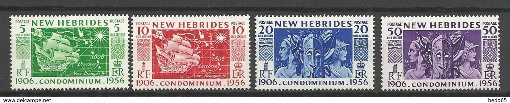 NOUVELLES-HEBRIDES Série Complète N° 171 à 174 NEUF* TRACE DE  CHARNIERE / MH - Unused Stamps