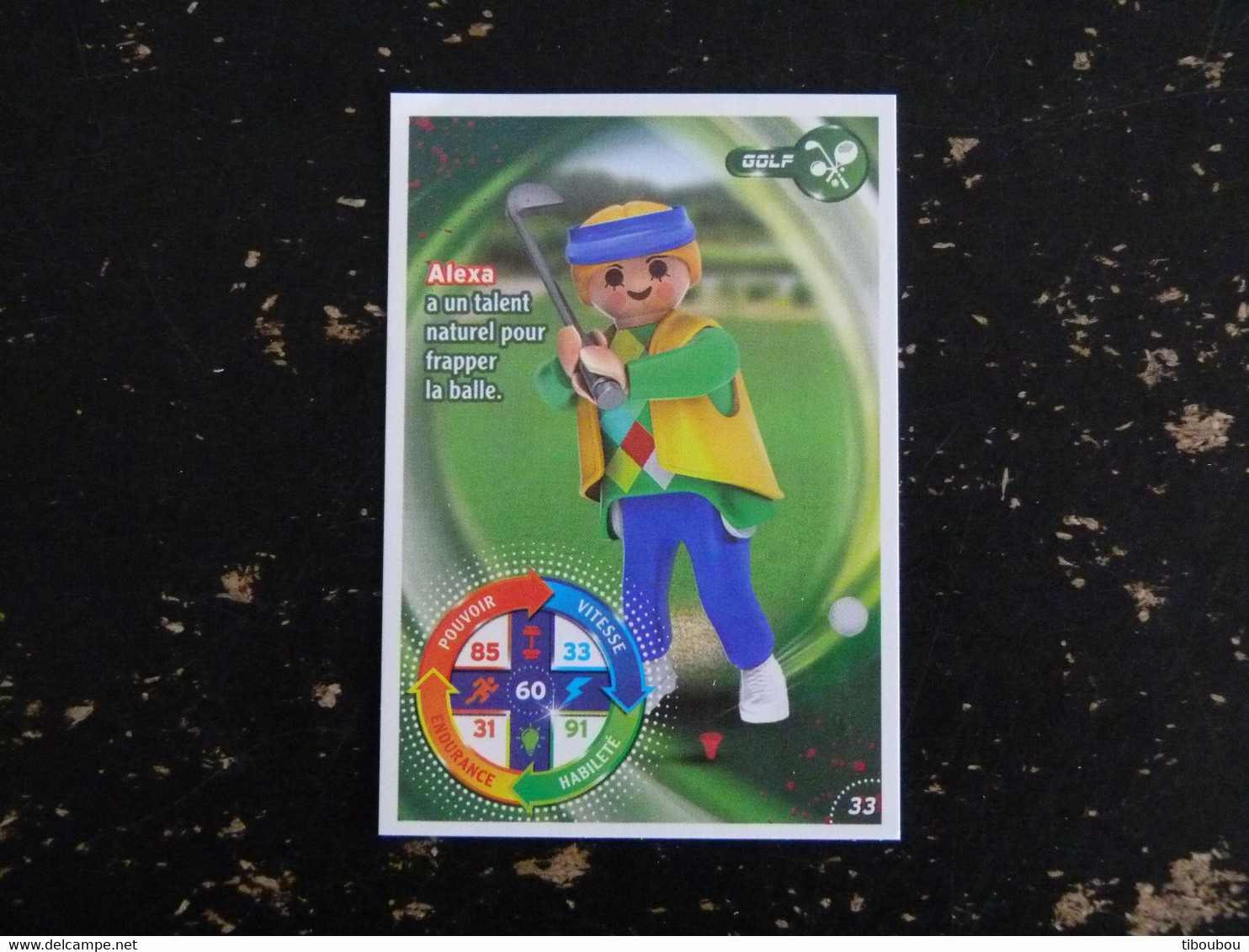 CARTE CARREFOUR PLAYMOBIL N° 33 - GOLF - Andere & Zonder Classificatie